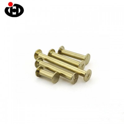 Hardware Fastener Products Copper Nickel Plating Account Book Screw Sex Bolt With Internal Thread